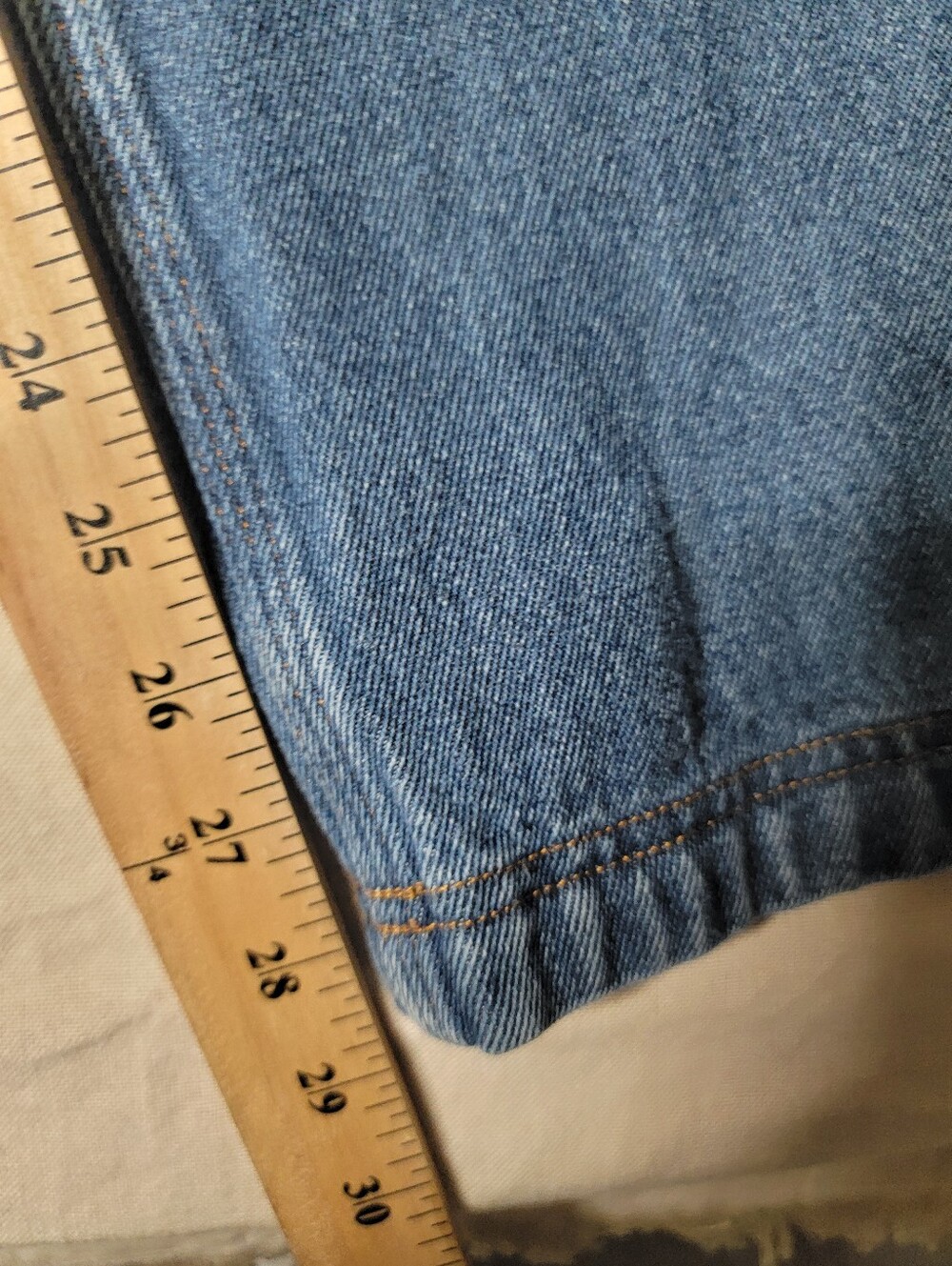 Duluth Trading Co Denim Jeans Mens 42x30 Blue Heavyweight Utility Workwear - Picture 6 of 15